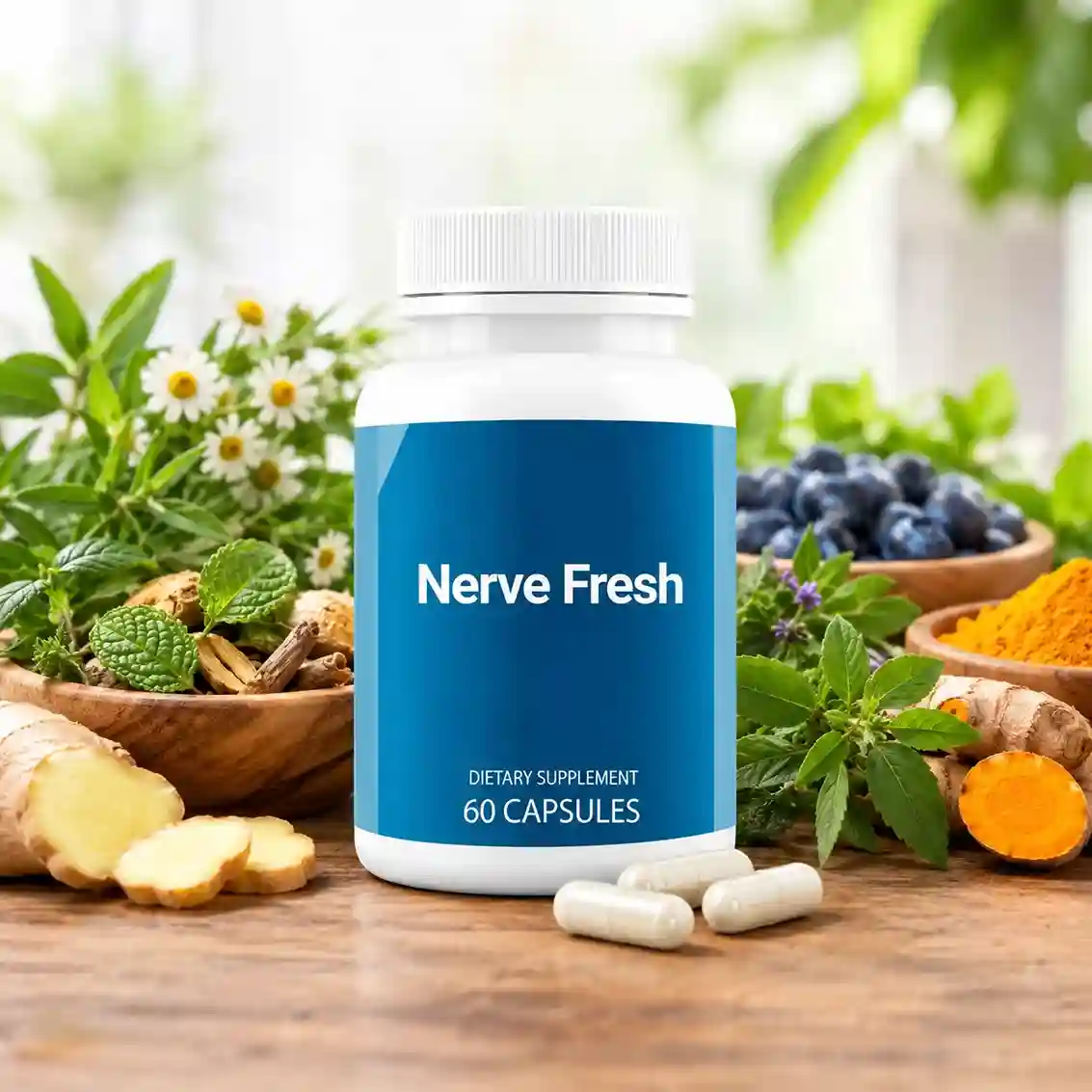 Nerve Fresh nerve support supplement bottle